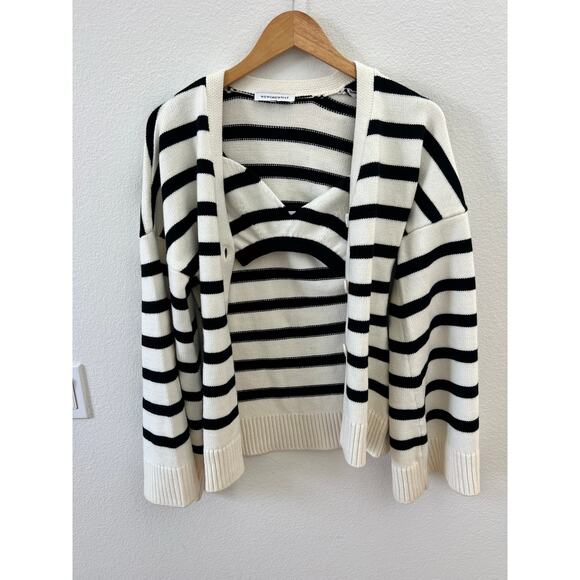 We Wore What Cinched Waist Cardigan+top set XS - Picture 3 of 11